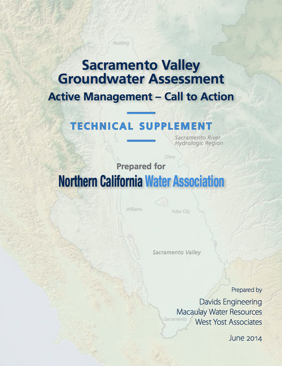Sacramento Valley Groundwater Assessment – Technical Supplement.
