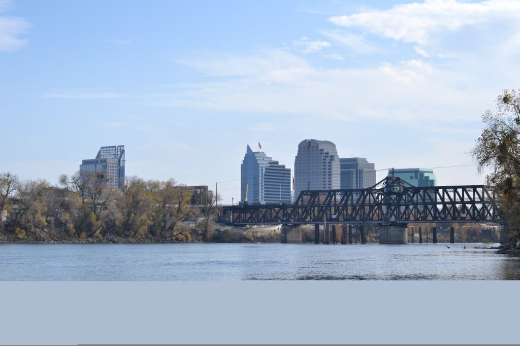 Sac River and City Skyline